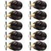 imageProbrico Bedroom Bathroom Door Knobs Brushed Nickel Door Handles Interior Door Knobs Locks Privacy Door Knobs Stainless Steel 10 PackOil Rubbed Bronze