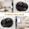 imageProbrico Bedroom Bathroom Door Knobs Brushed Nickel Door Handles Interior Door Knobs Locks Privacy Door Knobs Stainless Steel 10 PackOil Rubbed Bronze