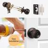 imageProbrico Bedroom Bathroom Door Knobs Brushed Nickel Door Handles Interior Door Knobs Locks Privacy Door Knobs Stainless Steel 10 PackOil Rubbed Bronze
