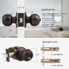 imageProbrico Bedroom Bathroom Door Knobs Brushed Nickel Door Handles Interior Door Knobs Locks Privacy Door Knobs Stainless Steel 10 PackOil Rubbed Bronze