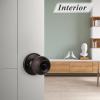 imageProbrico Bedroom Bathroom Door Knobs Brushed Nickel Door Handles Interior Door Knobs Locks Privacy Door Knobs Stainless Steel 10 PackOil Rubbed Bronze