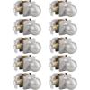 imageProbrico Black Door Knobs Interior Keyless Lock Modern Passage Door Handles for HallCloset Round Knob with Square Cover1 PackBrushed Nickel