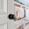 imageProbrico Classic Flat Ball Style Hall Closet Passage Door Knobs Brushed Nickel Interior Door Handles NonLocking Knobs Without Keys 3 PackOil Rubbed Bronze