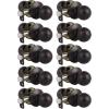 imageProbrico Closet Door Knobs Coastal Oil Rubbed Bronze Door Knobs Passage Interior NonLocking Door Handles Round Ball Shape Door Hardware for Hallway or Closet4 PackOil Rubbed Bronze