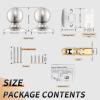 imageProbrico Closet Door Knobs Coastal Oil Rubbed Bronze Door Knobs Passage Interior NonLocking Door Handles Round Ball Shape Door Hardware for Hallway or Closet4 PackBrushed Nickel