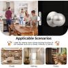 imageProbrico Closet Door Knobs Coastal Oil Rubbed Bronze Door Knobs Passage Interior NonLocking Door Handles Round Ball Shape Door Hardware for Hallway or Closet4 PackBrushed Nickel