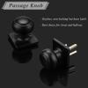 imageProbrico Colonial Passage Door Knobs Black Interior NonLocking Door Handles for HallCloset with Square Rosette 10 PackBlack