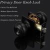 imageProbrico Colonial Privacy Door Knobs with Square Rosette Black Interior BathBed Door Locks 10 PackBlack