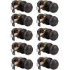 imageProbrico Colonial Style Passage Door Knobs Brushed Nickel Door Handle for HallCloset DoorOil Rubbed Bronze