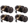 imageProbrico Colonial Style Passage Door Knobs Brushed Nickel Door Handle for HallCloset DoorOil Rubbed Bronze