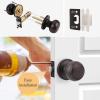 imageProbrico Colonial Style Passage Door Knobs Brushed Nickel Door Handle for HallCloset DoorOil Rubbed Bronze