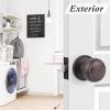 imageProbrico Colonial Style Passage Door Knobs Brushed Nickel Door Handle for HallCloset DoorOil Rubbed Bronze