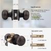 imageProbrico Colonial Style Passage Door Knobs Brushed Nickel Door Handle for HallCloset DoorOil Rubbed Bronze