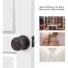 imageProbrico Colonial Style Passage Door Knobs Brushed Nickel Door Handle for HallCloset DoorOil Rubbed Bronze