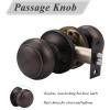 imageProbrico Colonial Style Passage Door Knobs Brushed Nickel Door Handle for HallCloset DoorOil Rubbed Bronze