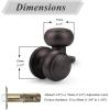 imageProbrico Colonial Style Passage Door Knobs Brushed Nickel Door Handle for HallCloset DoorOil Rubbed Bronze