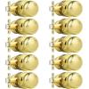 imageProbrico Colonial Style Passage Door Knobs Brushed Nickel Door Handle for HallCloset DoorPolished Brass