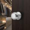 imageProbrico Colonial Style Passage Door Knobs Brushed Nickel Door Handle for HallCloset DoorPolished Chrome