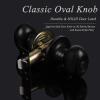 imageProbrico Egg Style Bedroom and Bathroom Privacy Door Knobs Oval Oil Rubbed Bronze Keyless Door Lock6 Pack