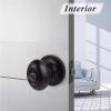 imageProbrico Egg Style Bedroom and Bathroom Privacy Door Knobs Oval Oil Rubbed Bronze Keyless Door Lock6 Pack