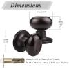 imageProbrico Egg Style Hall and Closet Passage Door Knobs Oil Rubbed Bronze Oval Door Lock10 Pack
