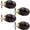 imageProbrico HallCloset Door Knobs Matte Black Passage Door Knobs Round Interior Keyless NonLocking Door Handles4 PackOil Rubbed Bronze