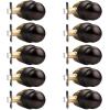 imageProbrico HallCloset Door Knobs Matte Black Passage Door Knobs Round Interior Keyless NonLocking Door Handles4 PackOil Rubbed Bronze