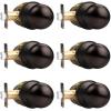 imageProbrico HallCloset Door Knobs Matte Black Passage Door Knobs Round Interior Keyless NonLocking Door Handles4 PackOil Rubbed Bronze