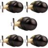 imageProbrico HallCloset Door Knobs Matte Black Passage Door Knobs Round Interior Keyless NonLocking Door Handles4 PackOil Rubbed Bronze