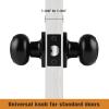 imageProbrico HallCloset Door Knobs in Matte Black Finish Interior Round Passage Door Knobs NonLocking Door Handles3 PackBlack