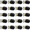 imageProbrico HallCloset Door Knobs in Matte Black Finish Interior Round Passage Door Knobs NonLocking Door Handles3 PackBlack