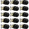 imageProbrico HallCloset Door Knobs in Matte Black Finish Interior Round Passage Door Knobs NonLocking Door Handles3 PackBlack