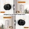 imageProbrico HallCloset Door Knobs in Matte Black Finish Interior Round Passage Door Knobs NonLocking Door Handles3 PackBlack