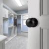 imageProbrico HallCloset Door Knobs in Matte Black Finish Interior Round Passage Door Knobs NonLocking Door Handles3 PackBlack