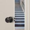 imageProbrico HallCloset Door Knobs in Matte Black Finish Interior Round Passage Door Knobs NonLocking Door Handles3 PackOil Rubbed Bronze