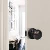 imageProbrico HallCloset Door Knobs in Matte Black Finish Interior Round Passage Door Knobs NonLocking Door Handles3 PackOil Rubbed Bronze