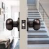imageProbrico HallCloset Door Knobs in Matte Black Finish Interior Round Passage Door Knobs NonLocking Door Handles3 PackOil Rubbed Bronze
