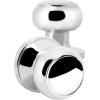 imageProbrico HallCloset Door Knobs in Matte Black Finish Interior Round Passage Door Knobs NonLocking Door Handles3 PackPolished Chrome