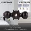 imageProbrico Keyed Alike Exterior Door Knobs with Lock Coastal Oil Rubbed Bronze Entry Door Knobs with Same Keys Interior Entrance Round Ball Shape Door Locksets 3Pack