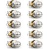 imageProbrico Keyless Door Knobs and Handles Bedroom or Bathroom Privacy Leversets Oil Rubbed Bronze 6 Pack Door KnobStyle 5763Brushed Nickel