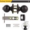 imageProbrico Keyless Door Knobs and Handles Bedroom or Bathroom Privacy Leversets Oil Rubbed Bronze 6 Pack Door KnobStyle 5763Oil Rubbed Bronze
