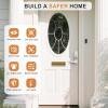 imageProbrico Keyless Entry Door Lock with Handle Smart Locks for Front Door Black Keypad Door Lock with Handle Fingerprint Door Lock Electronic Keypad Deadbolt with Handle Lever App Control Auto LockSatin Nickel