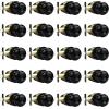 imageProbrico Matte Black Door Knobs Privacy Interior Door Knob with Lock Black Bathroom Bedroom Door Knob with Thumb Turning Locking Button 10 PackBlack