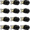 imageProbrico Matte Black Door Knobs Privacy Interior Door Knob with Lock Black Bathroom Bedroom Door Knob with Thumb Turning Locking Button 10 PackBlack