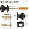 imageProbrico Matte Black Door Knobs Privacy Interior Door Knob with Lock Black Bathroom Bedroom Door Knob with Thumb Turning Locking Button 10 PackOil Rubbed Bronze