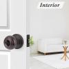 imageProbrico Matte Black Door Knobs Privacy Interior Door Knob with Lock Black Bathroom Bedroom Door Knob with Thumb Turning Locking Button 10 PackOil Rubbed Bronze