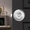 imageProbrico Matte Black Door Knobs Privacy Interior Door Knob with Lock Black Bathroom Bedroom Door Knob with Thumb Turning Locking Button 10 PackPolished Chrome
