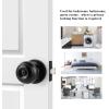 imageProbrico Matte Black Privacy Door Knobs BedBath Keyless Door Locks Interior Flat Ball Door Knobs Locksets with Thumb Turn 4 Pack