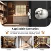 imageProbrico NonLocking Passage Door KnobsInterior Door Locks in Oil Rubbed Bronze FinishBall Shape Door Hardware for Hallway or Closet6 PackBrushed Nickel