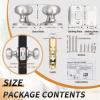imageProbrico NonLocking Passage Door KnobsInterior Door Locks in Oil Rubbed Bronze FinishBall Shape Door Hardware for Hallway or Closet6 PackBrushed Nickel